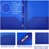 Cholemy 36 Pcs Plastic Pocket Folders with 2 Heavy Duty Pockets, Letter Size Paper Folders for Office Workers