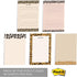 Modern Animal Print Sticky Notes / 4" x 6" Repositionable Sticky Note Pads/Five Unique Pattern Designs/Made in The USA by Gotcha Covered Notebooks