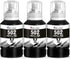 Epson 502 Pigment Ink Replacement Bottles for Ecotank ET-2760 ET-2750 ET-3760 ET-4760 ET-3750 ET-4750 ET-3710 ET-15000