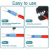 220PCS Fork Connectors Heat Shrink, Tinned Copper Fork Terminals Waterproof for 12-10 16-14 22-16 Gauge