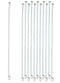 EISCO 10PK Glass Stirring Rods, 11.8", Spade & Button Ends, 6mm Diameter, Borosilicate 3.3 Glass