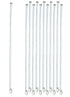 EISCO 10PK Glass Stirring Rods, 11.8", Spade & Button Ends, 6mm Diameter, Borosilicate 3.3 Glass