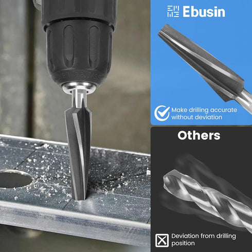 Ebusin 10 Reamer,6542 2" Foot,10 Degree Ball Joint Tapered High-Speed Tool Steel Tapered Ball Joint Reamer,Tapered