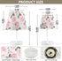 3 ALAZA Bedside Lamp Pink Rose Floral Roses Table Lamp for Bedroom Desk Lamp with USB Port LED Nightstand Color