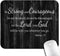 Inspirational Quote Rustic Black Wood Mouse Pad, Christian Bible Verses Joshua 1:9 Be Strong and Courageous