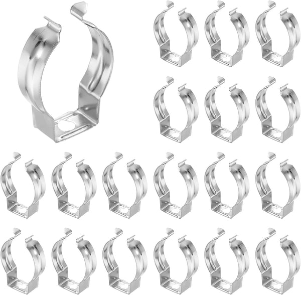MECCANIXITY T8 U Clips Holder Bracket Fluorescent Tube Light Fixture Steel Pipe