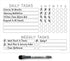 Dry Erase Whiteboard Task Planner by Glassboard Studio | Removable and Restickable Adhesive Decal | Fine-Tip Magnetic Marker Included (9 x 12 inches, White) by Glassboard Studio