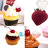 AQSXO 4ml Clear Heart Shape Liquid Dropper, Pasteur Pipette for Cupcake, Chocolate, Birthday Party Decoration, 100pcs