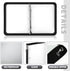 Teling 4 Pcs 2 Inch Zipper Binder with 3 Ring, Refillable Clear Plastic File Organizer for School Work, 13.2 x 10 Inch