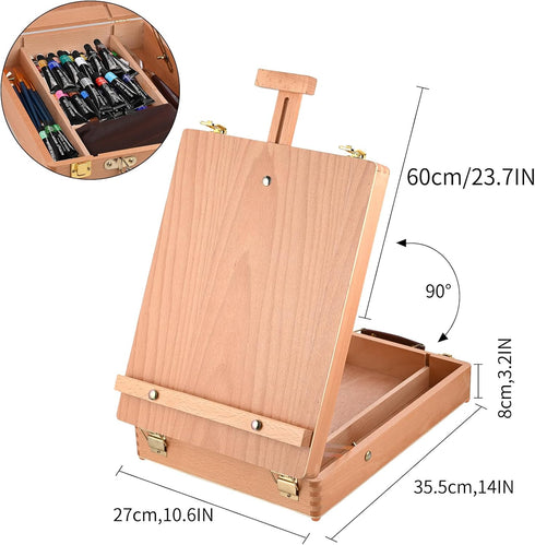 Set, 40 Pack 24 10 Set Tabletop Easel Acrylic Paint Painting Kits for Adults, Painting Supplies with Acrylic Paints