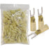 100pcs 12-10 AWG Marine Grade Heat Shrink Fork Connectors, 10 Tinned Copper