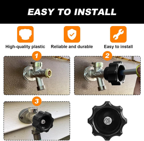 Wall Hydrant Handle Kit for Prier, 630-7965, Compatible with Prier Mansfield 300 400 500 Outdoor Faucet Handle