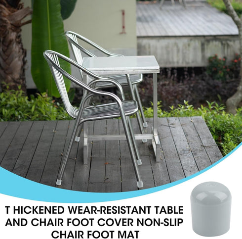 weigongr 7/8 Inch 12Pcs Folding Chair Leg Caps, Plastic Chair Leg Caps Heavy Duty Chair Caps for Legs Glides Round