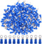 Hilitchi 100Pcs 16-14AWG Insulated Terminals Ring Electrical Wire Crimp Connectors (Blue, M4)