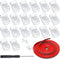 20 Pack Solderless LED Strip Connector, Transparent Track Lighting Connectors for 5050 LED Pin Connector with Wire