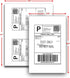 IDEALSEAL Half Sheet Self Adhesive Shipping Labels for Laser & Inkjet Printers, 250 Count (500 Labels).