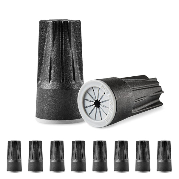 186Hub 10PCS Waterproof Wire Electrical Connectors 8AWG-22AWG, Outdoor Seal Twist Nuts Caps Cable