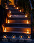 SoulBay 6 Pack Solar Tea Lights Outdoor Waterproof, Small Flameless Flickering Small Bright LED Candles Lights
