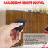 Kingdder 3 Pieces Garage Door Remote Compatible with Multicode 300mhz, Keychain Gate Opener Remote (Black, White)