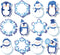 Whaline 24Pcs Christmas Sticky Notes, 12 Designs, Winter Cartoon Self-Stick Notepads for Xmas Work Study