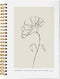 Bible Scripture PSALM 119:105 - Your Word is a Lamp to My Feet, Boho Botanical Leaf Spiral Notebook, 5.5 x 8.3 inches