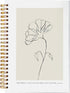 Bible Scripture PSALM 119:105 - Your Word is a Lamp to My Feet, Boho Botanical Leaf Spiral Notebook, 5.5 x 8.3 inches