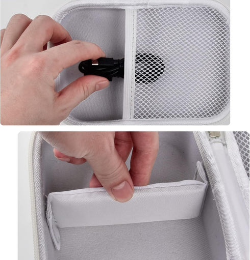 Phomemo M110 Label Maker Case - Portable Mini Bluetooth Thermal Printer Storage Bag for Labels, USB Cable, Accessories