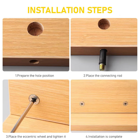 80pcs Furniture Connecting Cam Lock Connectors, Fasteners for Cabinet Drawer, Various Sizes