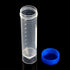 50 Pcs Centrifuge Tubes, 50 ML Plastic Test Tubes with Blue Screw Caps, Clear 4-3/5 Inch Plastic Test Vials with Conical Bottom, Self Standing Leak-Proof Prp Tubes for Cold Storage