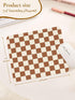 Ksriylm Cute Brown Mouse Pad,Retro Checkered Pattern Mousepad,Square Aesthetic Plaid Waterproof Grid Mouse Mat Design
