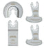 Diamond Oscillating Tool Blade Set, Multi Tool Mortar Cutting Saw Blades for Grout Removal, 4-Pack