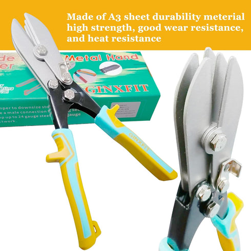5 Blade Hand Crimper for Sheet Metal - Ductwork, HVAC, and Downspout Crimping Tool for 20ga Steel and 28ga Stainless