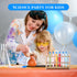 Hoteam 100 Pcs Clear Test Tubes with Lids, Plastic Vials for Scientific Experiments, Party Supplies, Candy Storage