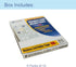 C-Line Business Card Holder Pages, Poly Without Tabs, 20 Cards/Page, 11 x 9 Inches, 5 Packs of 10 (61217-5)