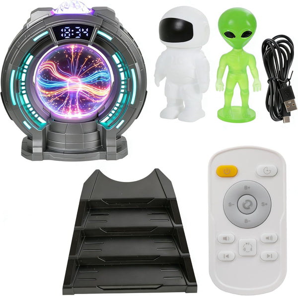 Dacnod Galaxy Northern Lights Projector Plasma Ball Night Light Aurora Projector Remote Control