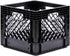 Juggernaut Storage 16 Quart Stackable Black Crate with Handles – Heavy-Duty Plastic, 2 Pack for Home, Office, Garage