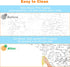 Nortix White Board Wallpaper, 3 ft x 4 ft Super Sticky Whiteboard Contact Paper for Wall, Table, Doors