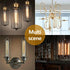 MMBGJKG 25 T10 Bulb, T10 Bulbs,Vintage Bulbs,Showcase lamp,Dimmable Bulb(6PACK) Watt Clear Tubular Incandescent Light