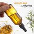 AOZITA 4 Pack 100ml Dark Amber Dropper Bottles with 1 Funnel & 4 Labels, 3.4oz Brown Glass Tincture Bottles for