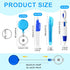 Fulmoon 150 Pcs Nurse Pen Set: 30 Retractable Nursing Badge Reels, 30 Ballpoint Pens, 30 Mini Highlighters, 30