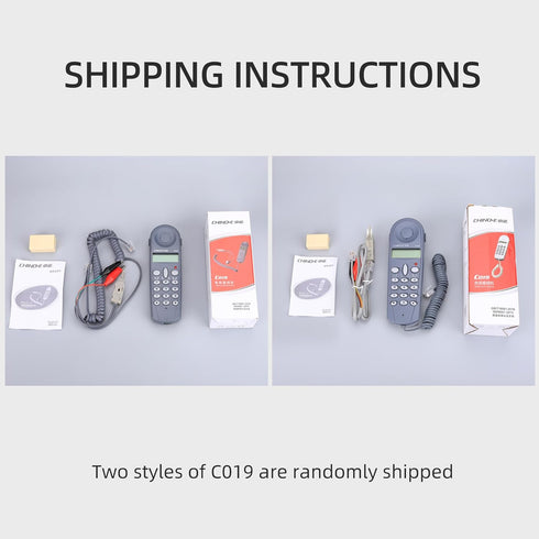 Telecom Check Telephone Line Survey Machine CHINO-E C019 Tester with Alligator Clip Set