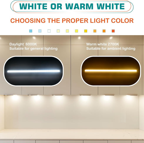 12 Inch, 120 2 Single Under Cabinet LED Light Bar Curio Collection Bookshelf Display Accent Lighting, Low Profile, Volt
