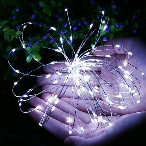 4-Pack 104FT 320LED 8 Joomer Solar Fairy Lights, Total Solar String Lights Outdoor Waterproof Lighting Modes for Patio