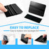 Gomake Wallpaper Smoothing Tool Kit, Wallpaper Brush with Felt Squeegee and Craft Precision Knife for Peel and Stick