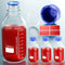 GL25 25ml, GL32 50ml, GL45 100ml, 250ml, 500ml, 1000ml Round Media Storage Glass Bottles with Blue Screw Cap