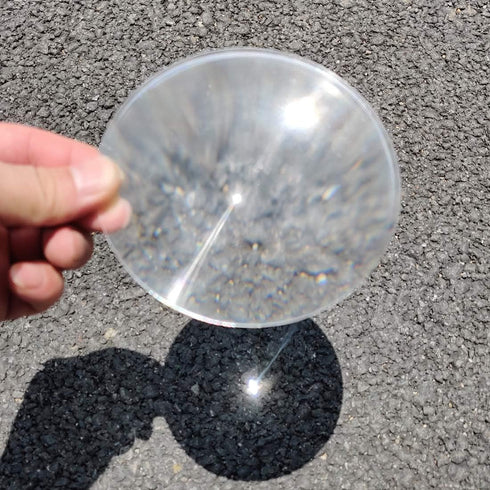 100mm (4''), 100mm, 100mm) Fresnel Lens Magnifier, Diameter Focal Length Acrylic Lens (not Glass), for Physics