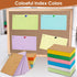 Beieverluck 2000 3x5 Inches 10 PCS Index Cards Colored Flash Cards with Ring Lined Flashcards Ruled Index Cards
