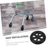 2pcs Shopping Cart Replacement Wheels Collapsible Utility Trolley for Folding Carts