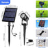 2W 9.8ft IP65 2-IN-1 T-SUNUS Christmas Solar Landscape Spotlights Warm White, Garden Spot Lights Outdoor Cable
