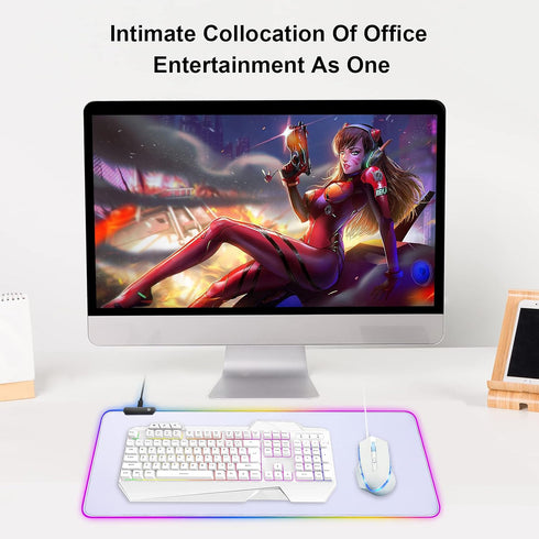 RGB Mousepad - Large LED Mouse Pad, Big Mouse Mat